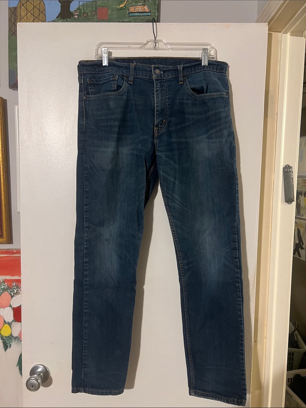 Levi’s 502 taper men’s blue denim jeans